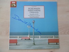 Daniel Barenboim Autogramm signed LP-Cover "Schumann - Saint-Saens Cello" Vinyl