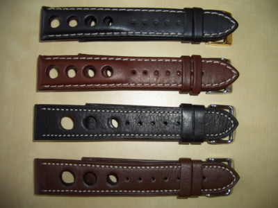 Racing Uhrarmband für u.a. Tissot, 18/ 20/ 22 mm, gelocht