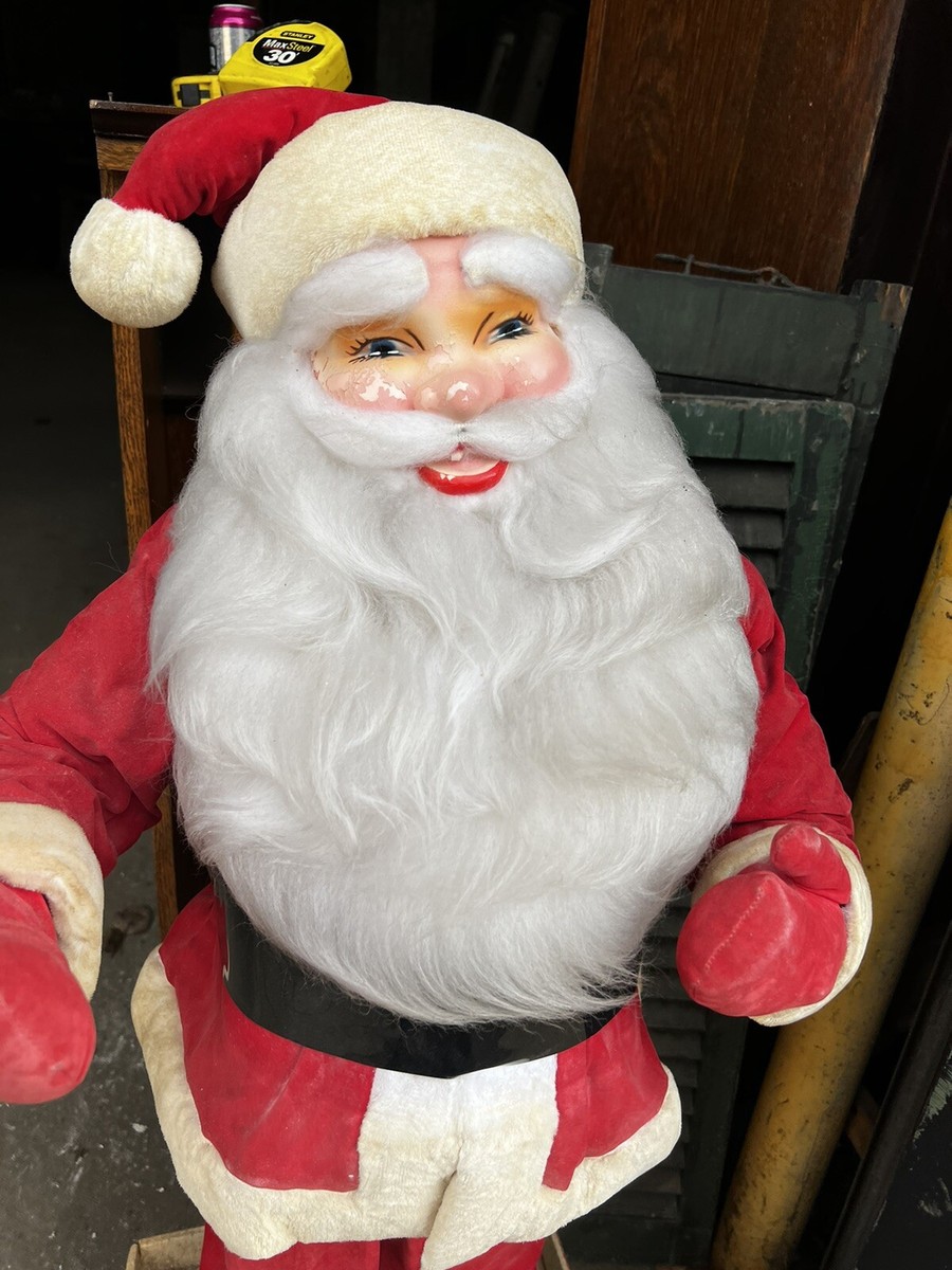 珍品！アメリカ買付け1980's Vintage 7up SANTA WORKS Vintage Superior Display Santa Claus Christmas Store Display