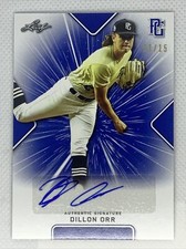 2021 LEAF PERFECT GAME AUTO DILLON ORR BLUE PAPER 11/15