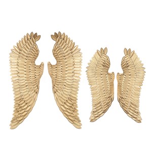 43 51 Large Retro Gold Angel Wings Wall Mounted Hanging Art