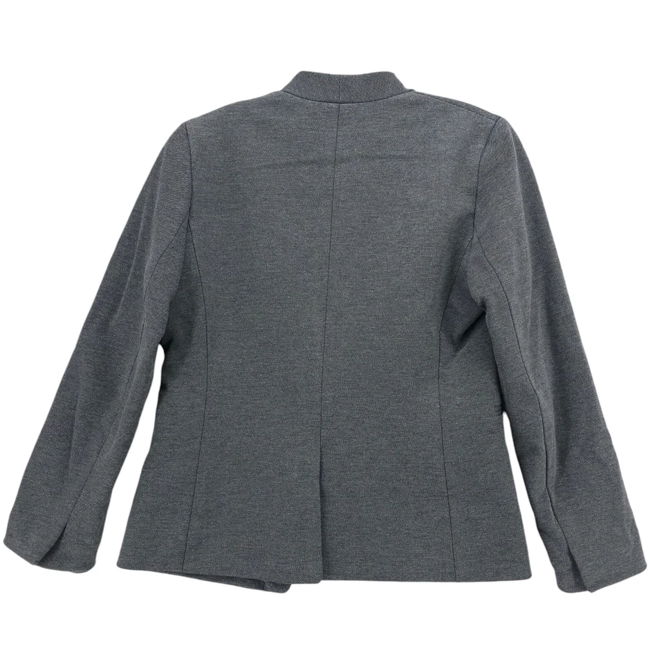 J. Blazer CREW 365 cinza para sair sarja elástica abertura frontal tamanho 6 - Imagem 3 de 4