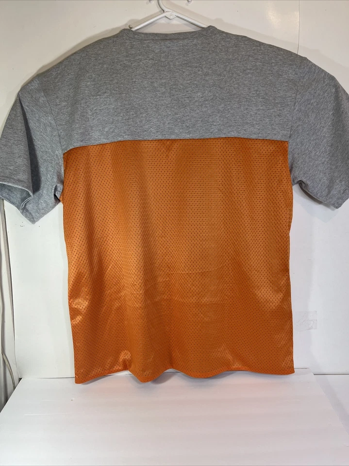 Camiseta Jersey De Colección Tommy Hilfiger Atletismo Para Hombres 2XL Malla Reversible Naranja Gris Foto 4 de 4