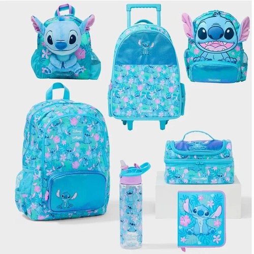 Smiggle Disney Stitch Rucksack, Lunchbag plus Schulutensilien.