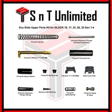 Eco Slide Parts Kit for Glock 17 19 26 Gen 1 2 3 4 - Black