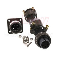 5pin Plug Socket Panel Mount Aviation P20 5 Wire Servo Motor Connector M20