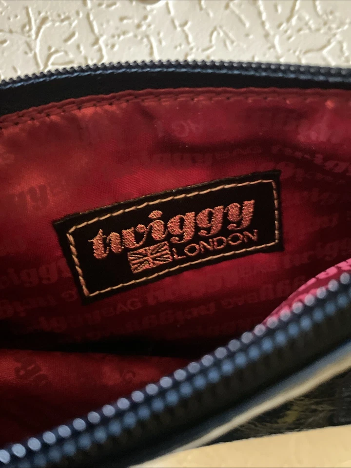 Bolsa de charol Twiggy London azul marino Foto 4 de 4