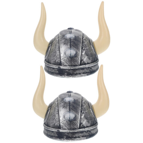 Chapeau cosplay Halloween cornes de guerrier viking - 2 pièces - Photo 1 sur 12