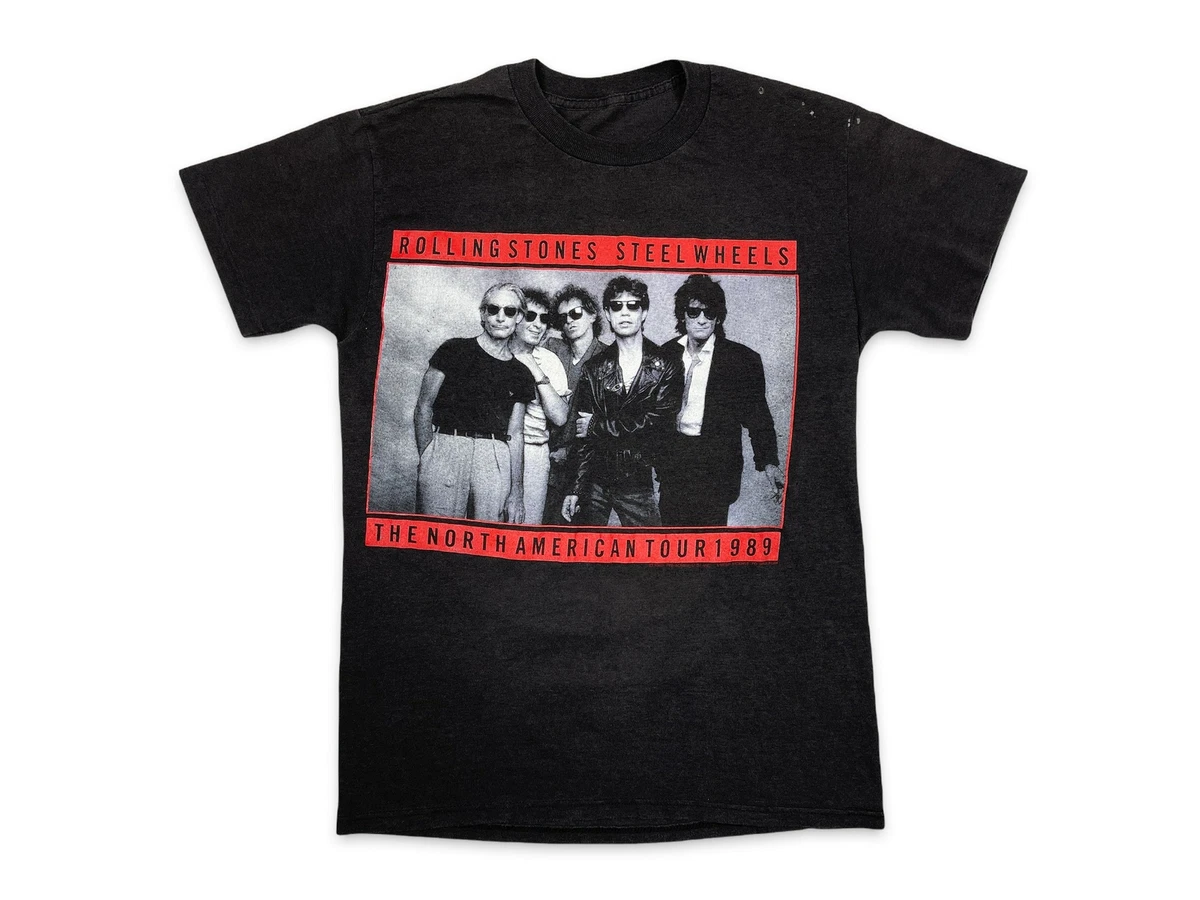Vintage Rolling Stones Shirt Steel Wheels Tour 80s 1989 Concert
