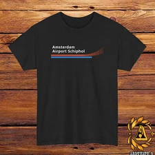 Amsterdam Airport Schiphol Logo T-Shirt Black/Grey/White/Navy/Red/Light Blue