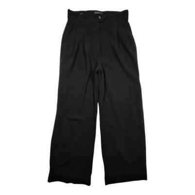 CHANEL Boutique Damen Hose Schwarz 38 Wolle Weites Bein Pants Vintage 94 A