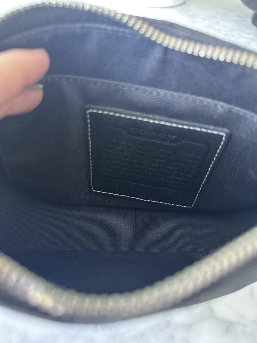 バッグ Coach Accessory pouch leather black y2k Coach Y2K Cosmetic Bag | Black Leather - Etsy