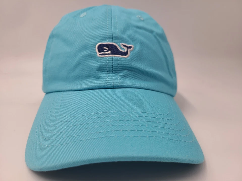 Vineyard Vines Strapback Adjustable Hat Cap Cotton Casual Whale Men Women Blue Foto 2 de 4