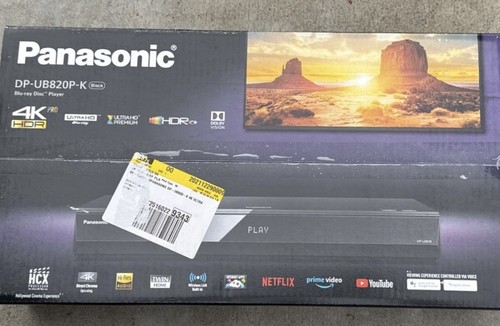 New Panasonic DP-UB820-K 4K UHD Blu-ray Player With HDR10+