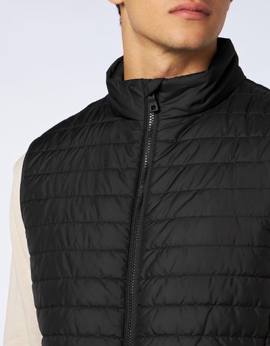 Geox Men's M Wilmer Vest Gilet Breathable Pockets Black Size 56 UK 46 BNWT - Picture 2 of 21