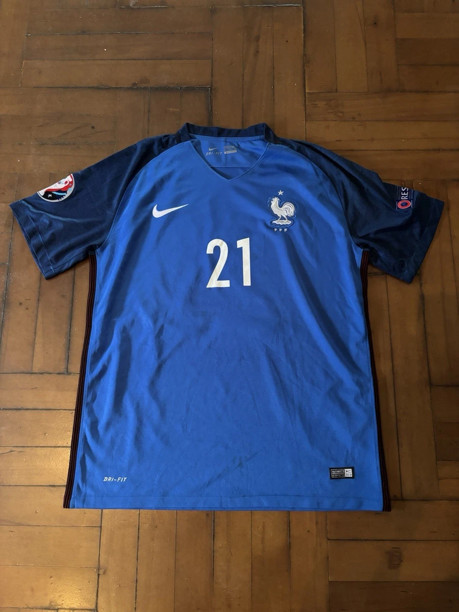 Polo FFF - Maglietta della Francia, collezione ufficiale della nazionale francese di calcio, taglia adulto, uomo, Uomo, blu, S