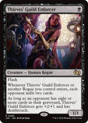 Thieves' Guild Enforcer 493 Rare Foundations Jumpstart Magic: The Gathering LP