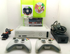 Microsoft Xbox 360 fat console bundle w/ 8 games & 2 controllers - Functional