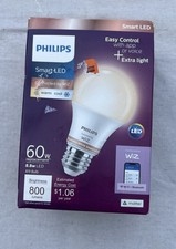 Philips 60-Watts Equivalent Dimmable WiZ Smart Wi-Fi LED Light Bulb