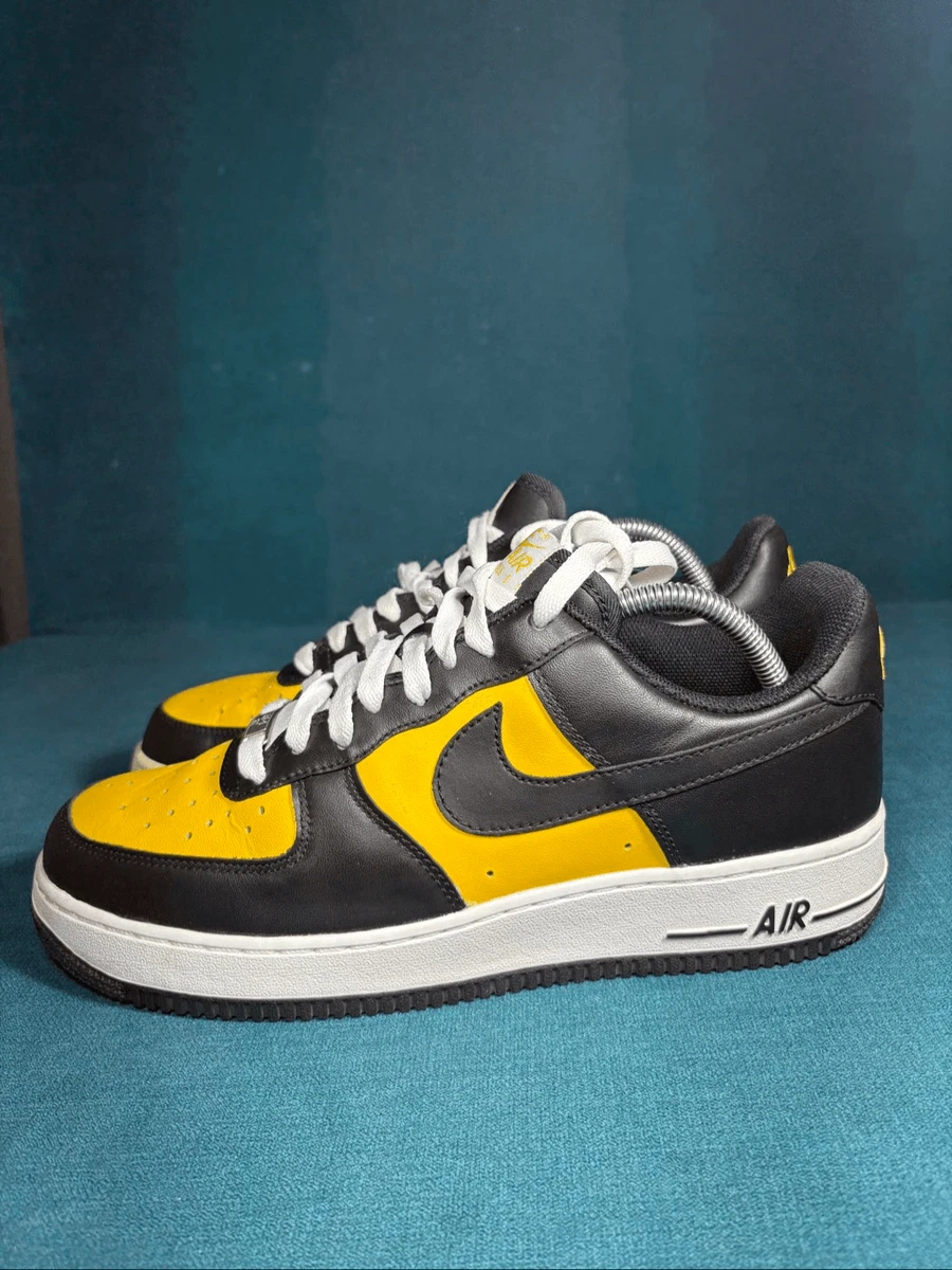 Nike Air Force 1 '07 Black Varsity Yellow for Sale | Authenticity