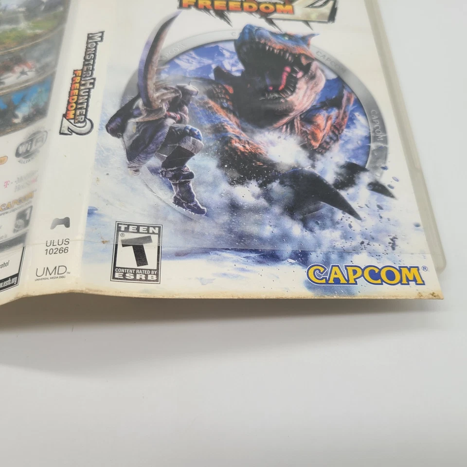 Monster Hunter Freedom 2 W/ Manual Case Sony Playstation Portable PSP Capcom - Image 3 of 4
