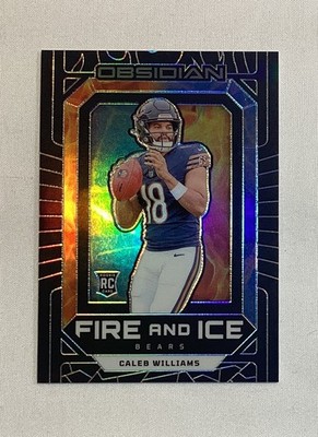 CALEB WILLIAMS RC 2024 PANINI OBSIDIAN FIRE AND ICE ROOKIE CARD #20