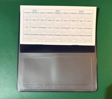 1 NEW BLACK VINYL CHECKBOOK COVER WITH DUPLICATE FLAP PLUS 1 CHECKBOOK REGISTERS