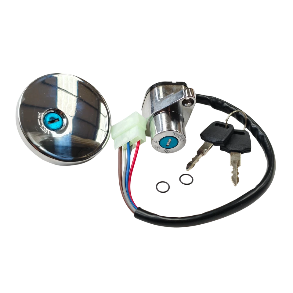 For Kawasaki Vulcan VN800 Classic Drifter 500 LTD 96-01 Ignition Switch Fuel Cap Foto 2 de 4