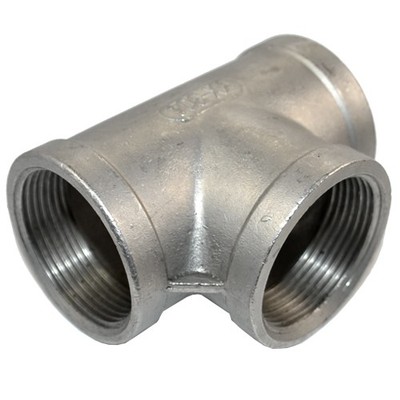 1-1/2'' inch NPT Tee T 3 way Female Threaded Pipe Fitting Stainless Steel SS 304