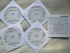 Lenovo Windows 8 Pro Operating System Recovery Media Disc Set of 4 DVDs OEM NEW!
