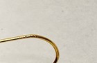 14K Yellow Gold Teardrop & Ribbed Fan Dangle Drop Earrings Set 2 Pairs 2.05g — photo 6