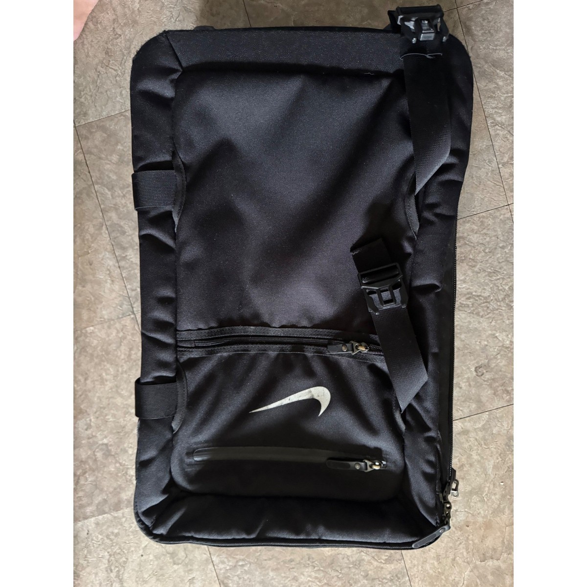 Nike Departure Roller Bag Black Cordura Carry On Luggage Travel
