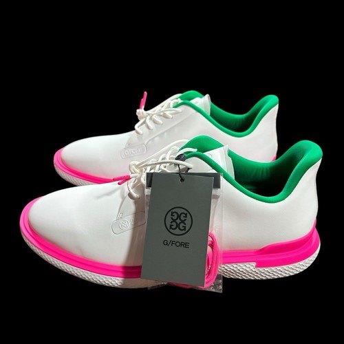 G/Fore G4 Men's Sz 9.5 Gallivan2r TPU Golf Shoes White Pink Waterproof GMF000058 - Picture 7 of 9