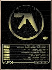 APHEX TWIN Blackbox Life Recorder Tour 2023 Ed RARE Poster! Ambient Techno EDM