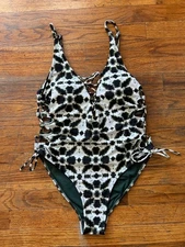 Tie-Dye Lace-Up One-Piece Swimsuit Large By TiniBikini