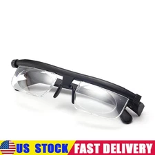 Dial Adjustable Glasses Variable Focus For Reading Distance Vision Eyeglasses📦