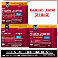 3 Pack - Member s Mark Nicotine Mini Lozenge, 2 MG . 216 ct.