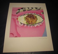 Ugo Nespolo  La Vista firma autografa  timbro a secco Bolaffi arte