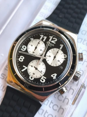 SWATCH + IRONY Nuevo Chrono + YVS400 Marrón + Nuevo - Imagen 1 de 2