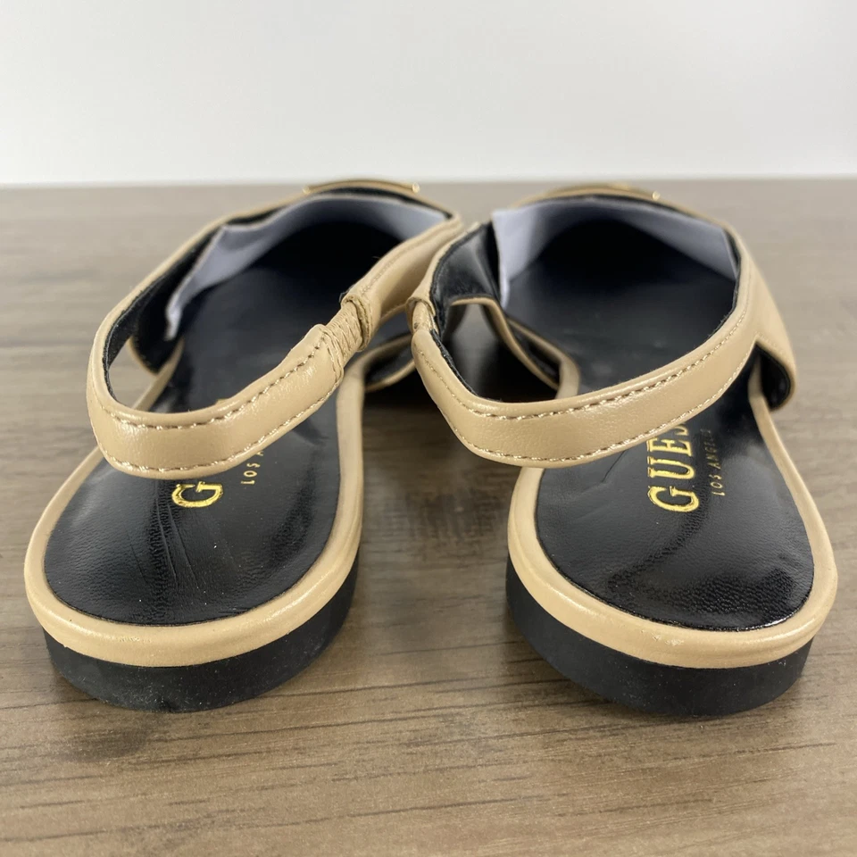 Zapatos planos Guess Ezra en punta para mujer talla 6 M beige tostado Foto 4 de 4