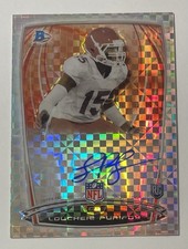 2014 Bowman Chrome Xfractor Rookie Autograph #65 Loucheiz Purifoy Rc Auto /10