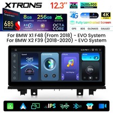 12.3" Autoradio Für BMW X1 F48 X2 F39 EVO Android 14 8Kern 8G+256GB GPS Navi