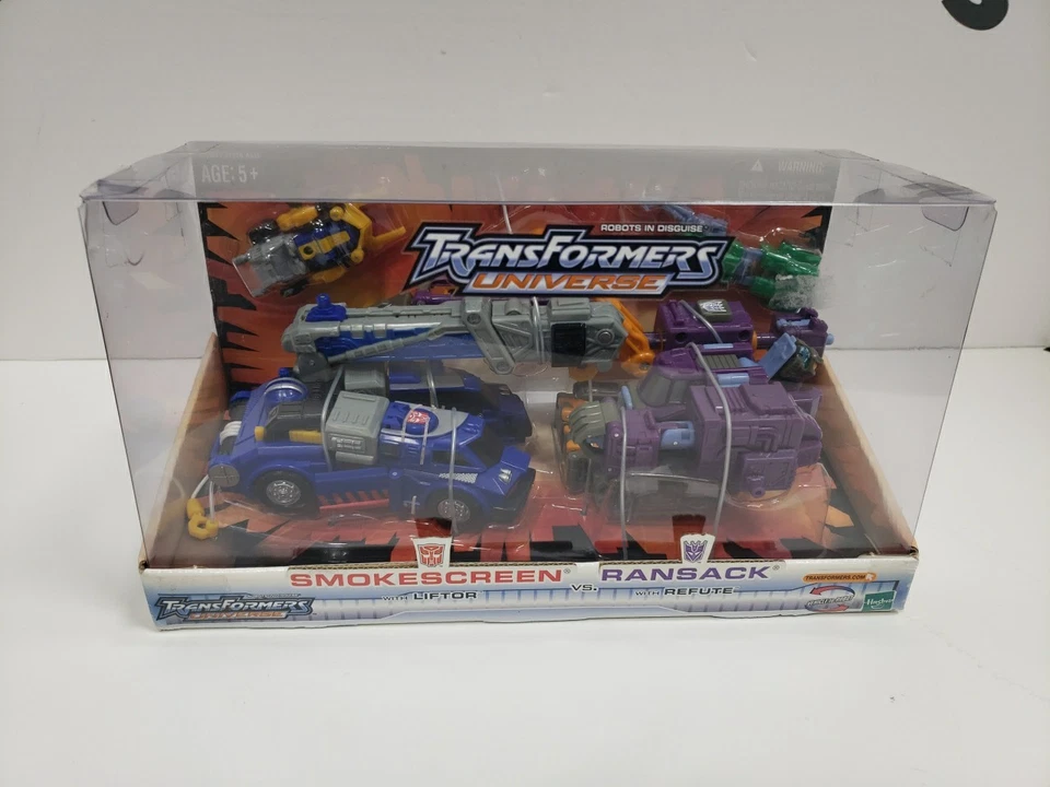 Transformers Universe - SMOKESCREEN VS RANSACK - New - Sealed - Hasbro - 2004 - Image 2 of 4