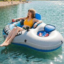 Inflatable River Tube Float - Heavy Duty River Float Pool Floats Lake Premium Wa