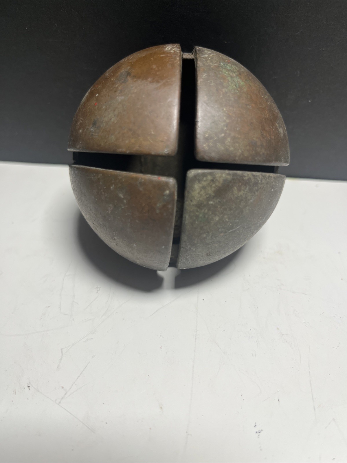 Antique Sleigh Bells , Set Of 2 . Heavy And Original.