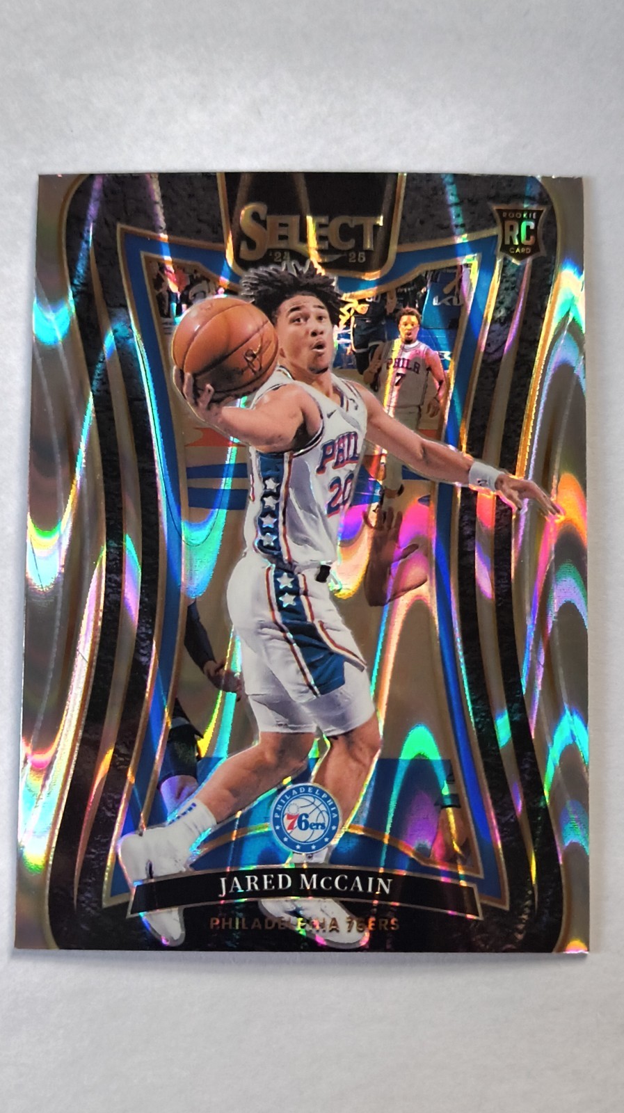 2024-25 Panini Select - Mezzanine Jared McCain #393 Tectonic Prizm (RC)