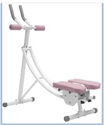 Foldable AB Machine AB Cruncher Abdominal Workout Sit Up Bench Core Toner Shaper
