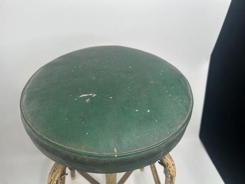 Vintage Industrial Sprung Engineer’s Work Stool Metal Old Garage 1950s 1960s - Picture 4 of 10