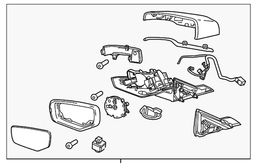 Genuine GM Mirror Assembly 84356245