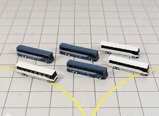 BUS/COACH US GREYHOUND Style (x6) Airport GSE Vehicle Models 1:500 Scale Diorama